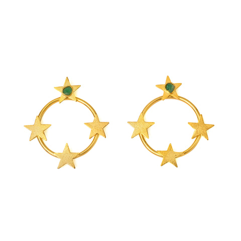 Circle of stars  earrings