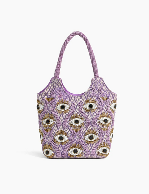  Lavender evil eye tote