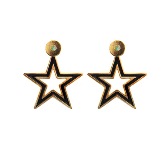 Star large earrings