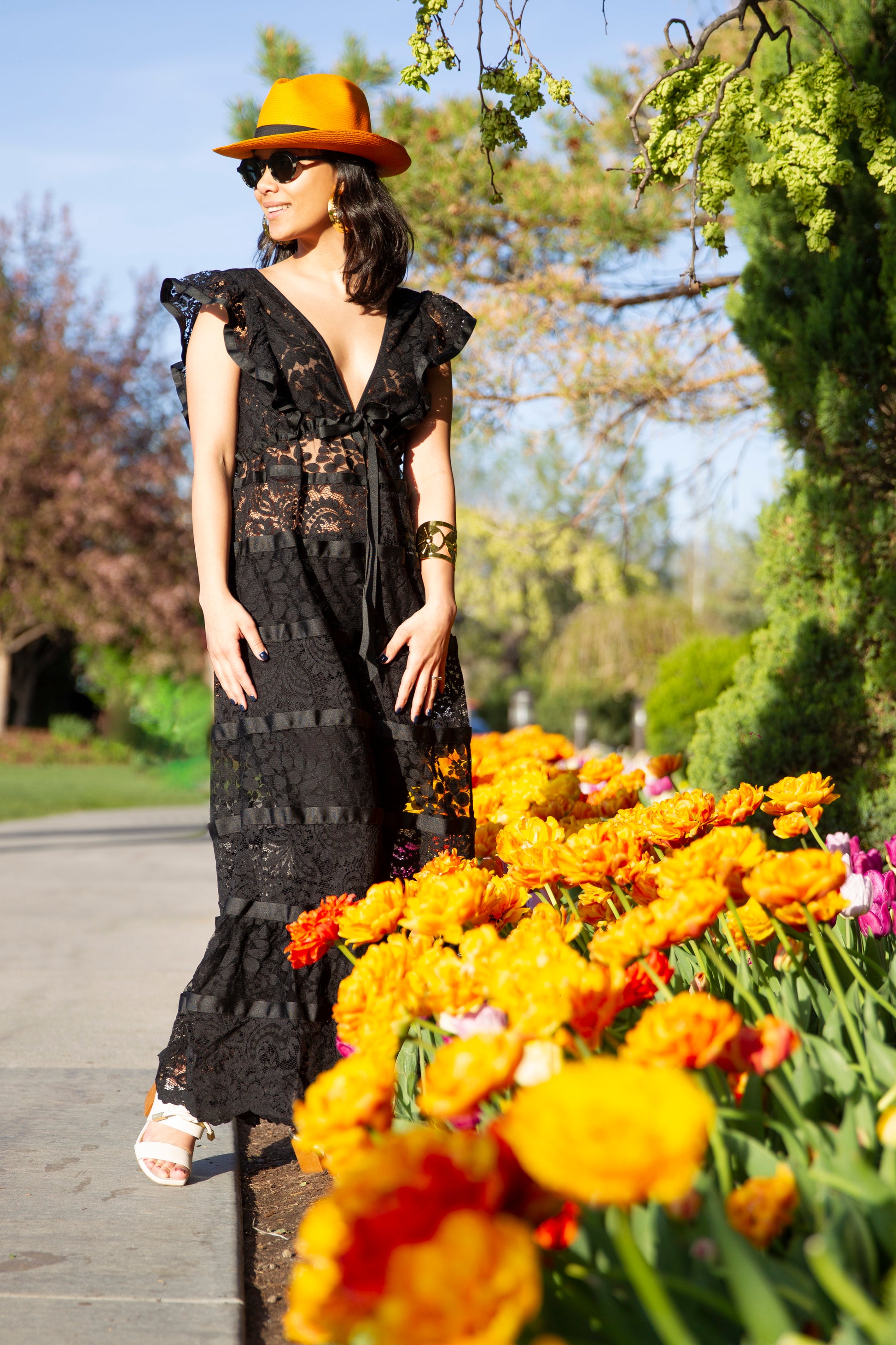 Black lace dress