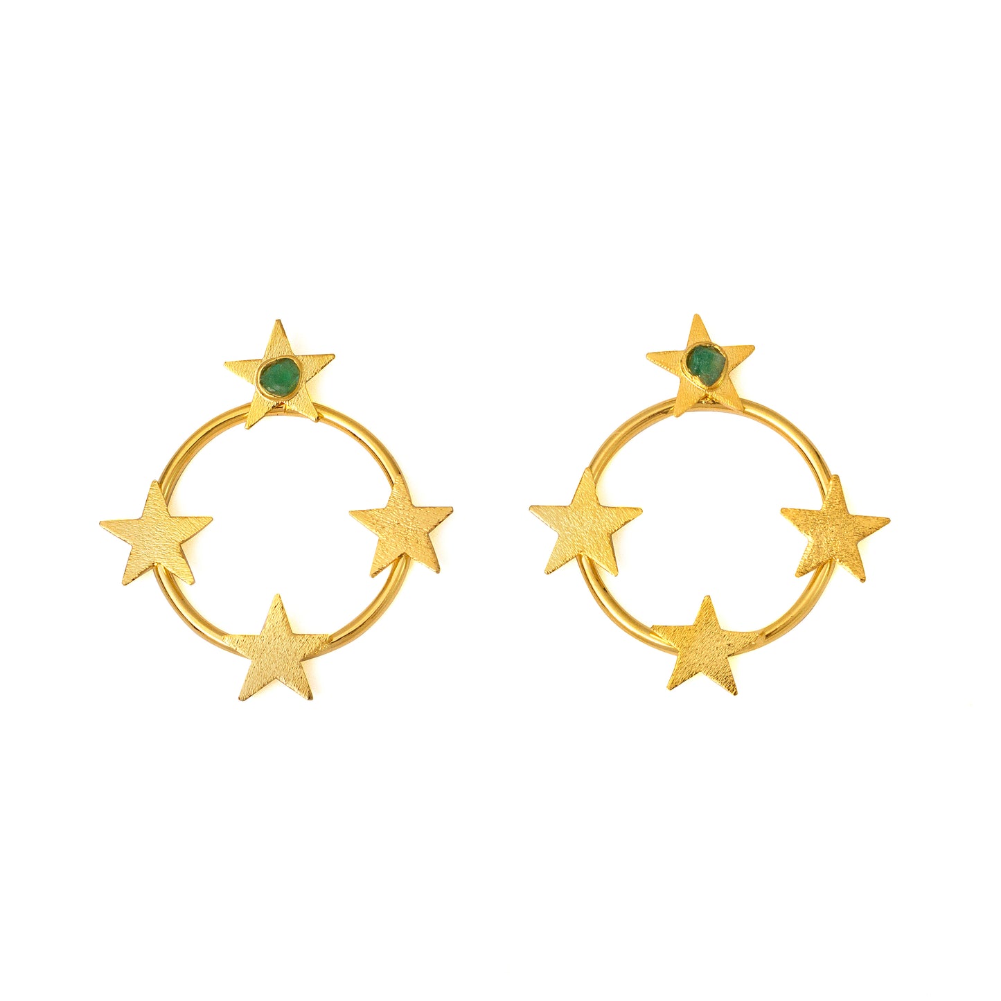 Circle of stars  earrings