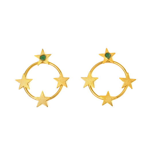 Circle of stars  earrings