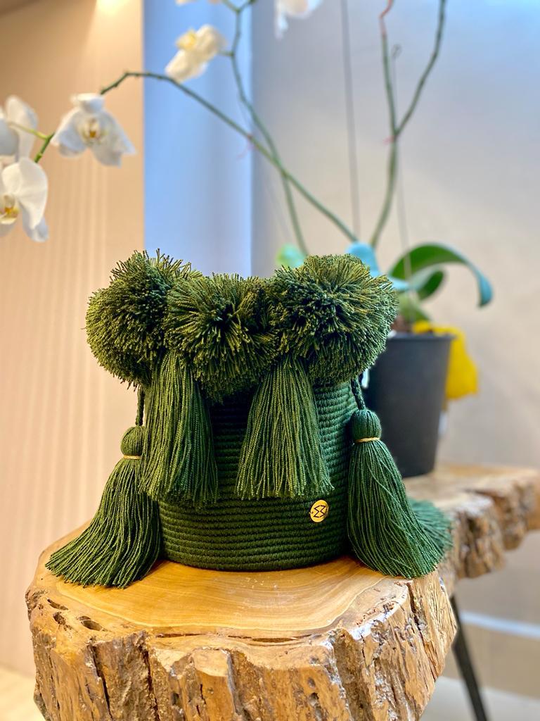 Pom-Pom mini mochila