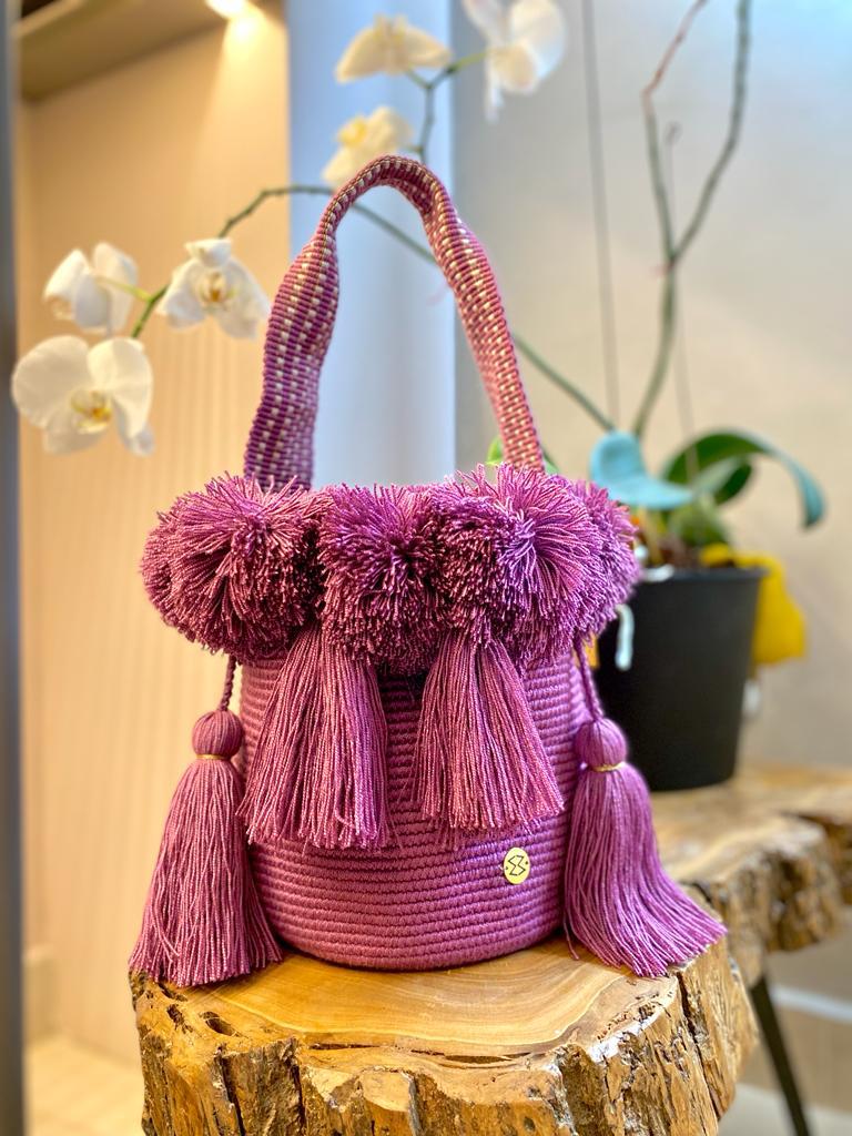 Pom-Pom mini mochila