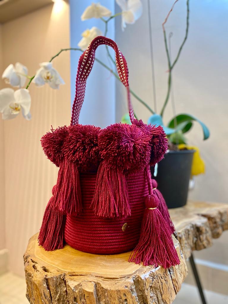 Pom-Pom mini mochila