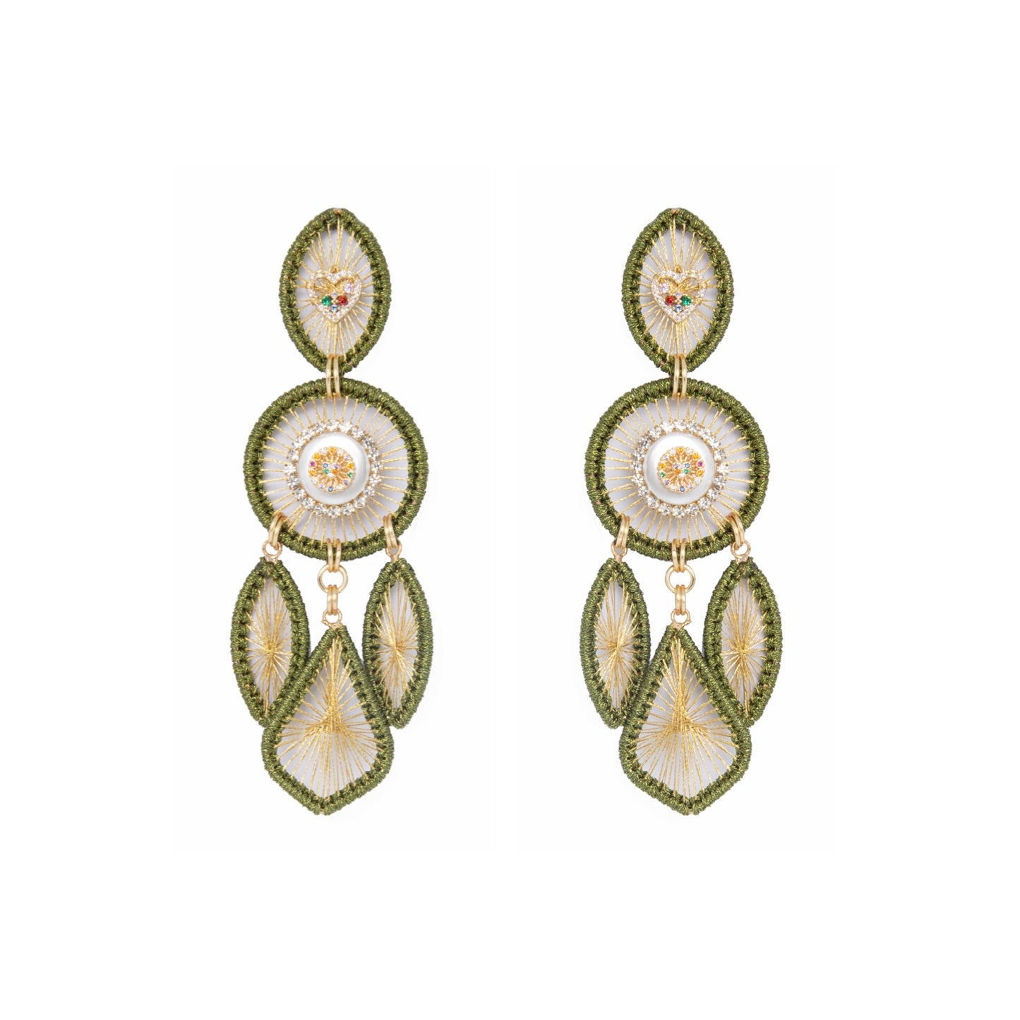 Divine circle earrings