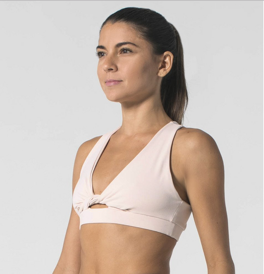 With a twist sports bra