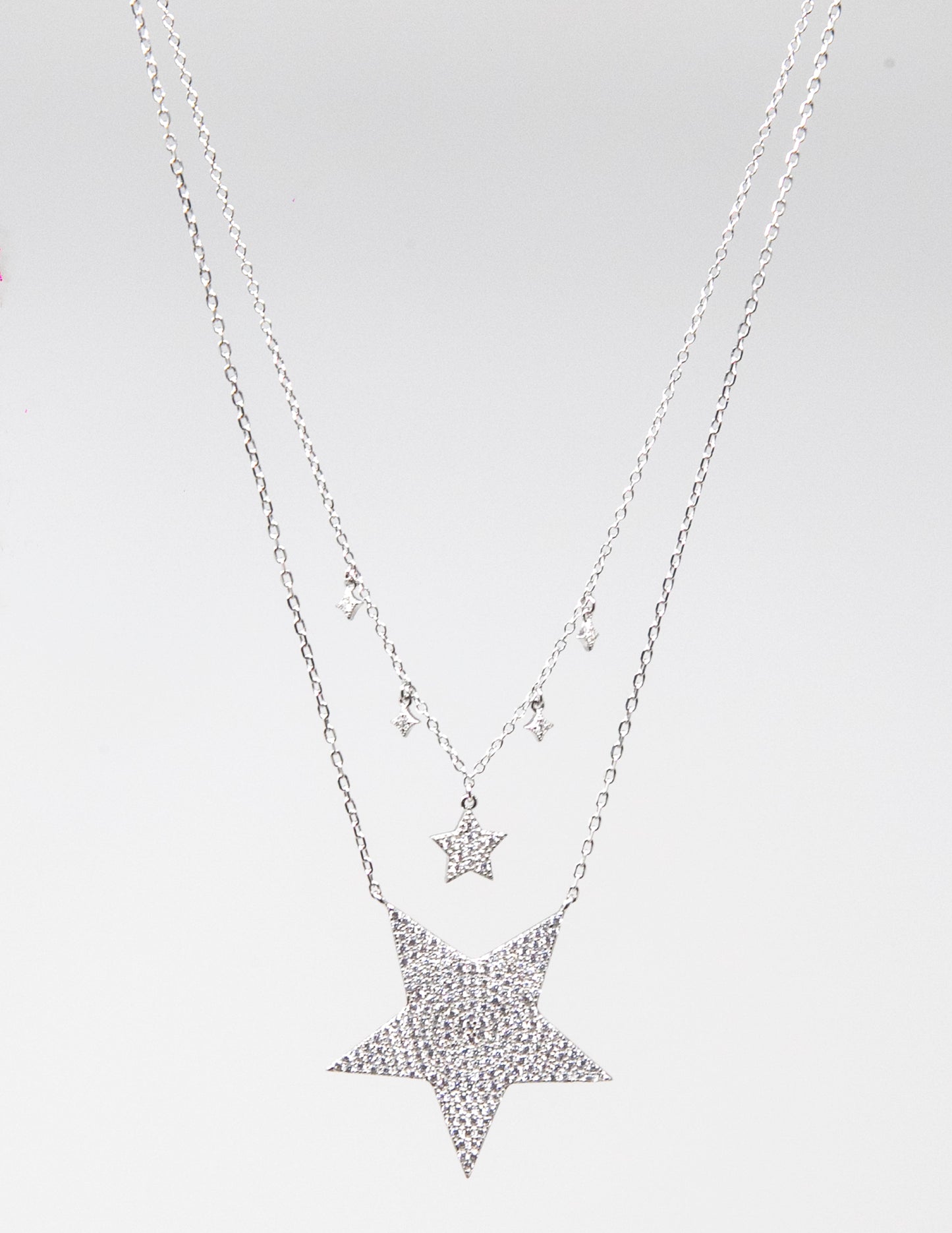 Stardust double necklace