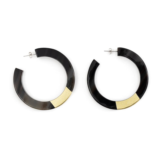 Gold Painted Hoops